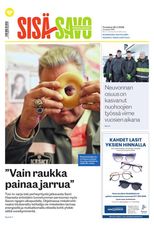 Paikallislehti Sisä-Savo 26.2.2026