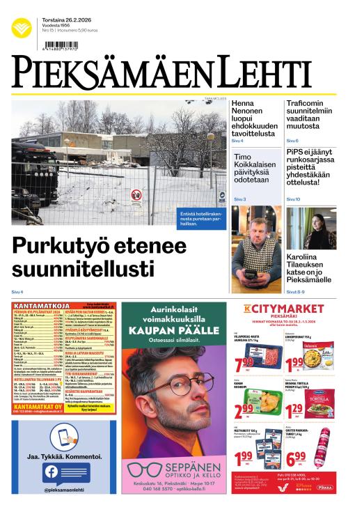 Pieksämäen lehti 26.2.2026