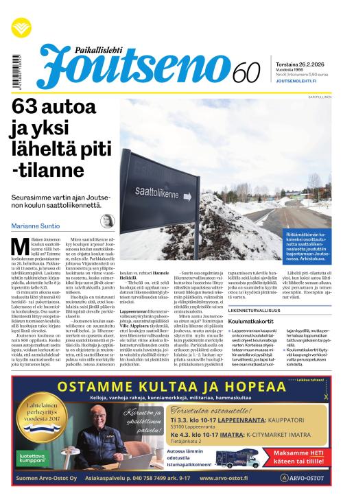Paikallislehti Joutseno 26.2.2026