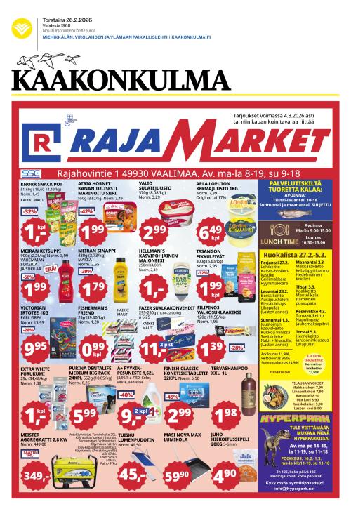 Kaakonkulma 26.2.2026