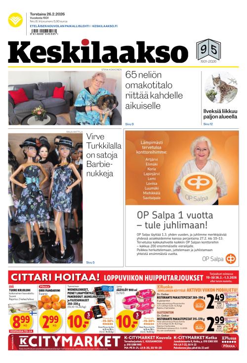 Keskilaakso 26.2.2026