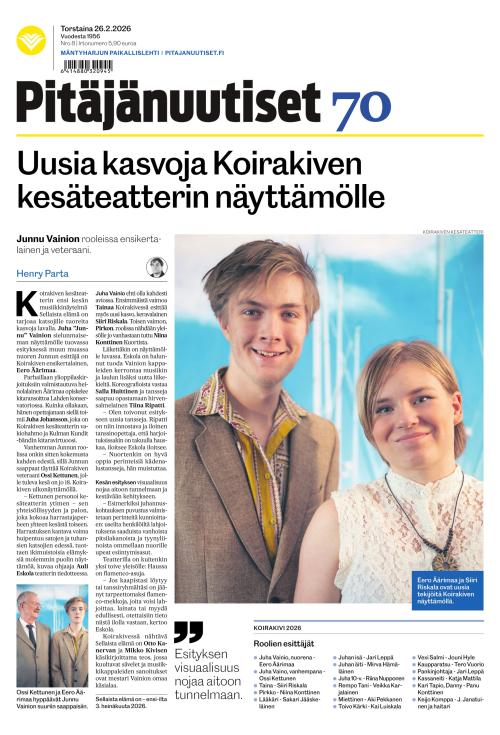 Pitäjänuutiset 26.2.2026