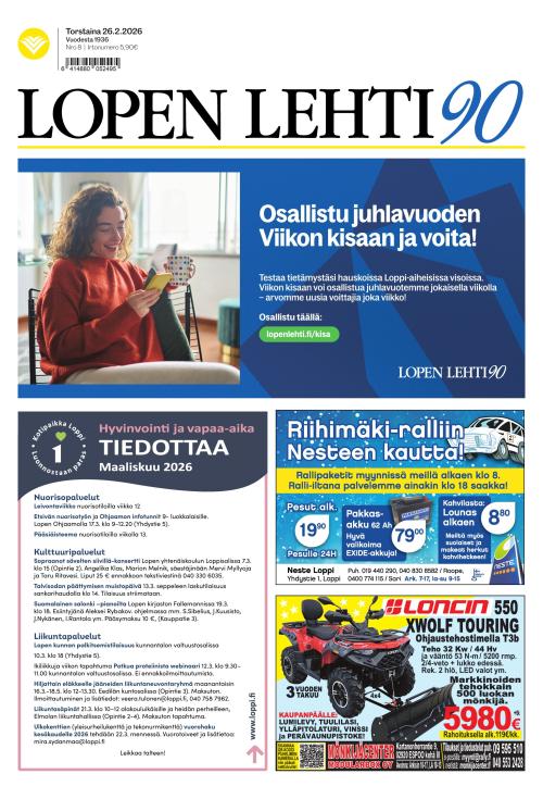 Lopen Lehti 26.2.2026