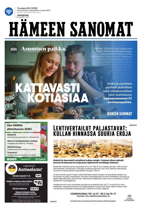 Hämeen Sanomat 26.2.2026