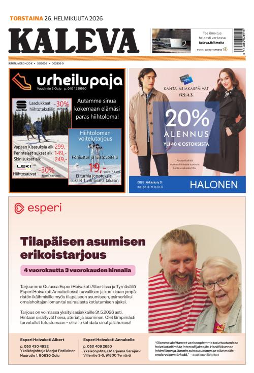 Kaleva 26.2.2026