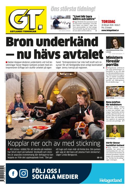 Gotlands Tidningar 26.2.2026