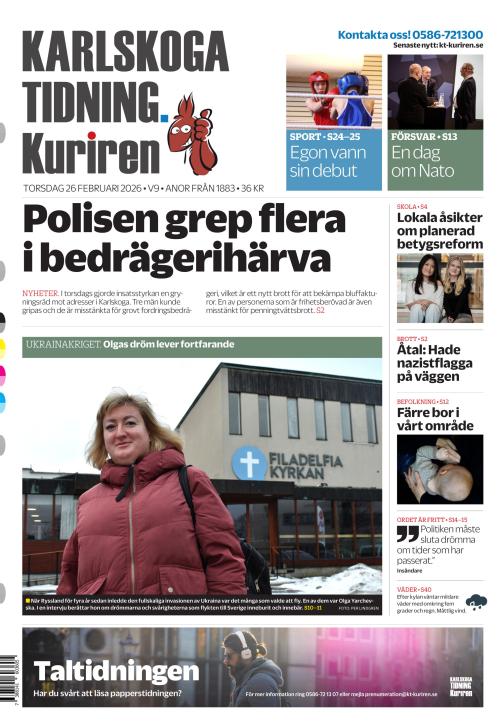 Karlskoga Tidning-Kuriren 26.2.2026