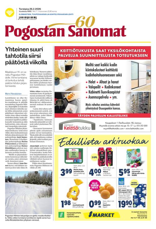 Pogostan Sanomat 26.2.2026