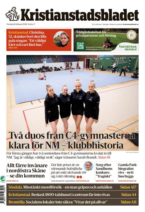 Kristianstadsbladet 26.2.2026