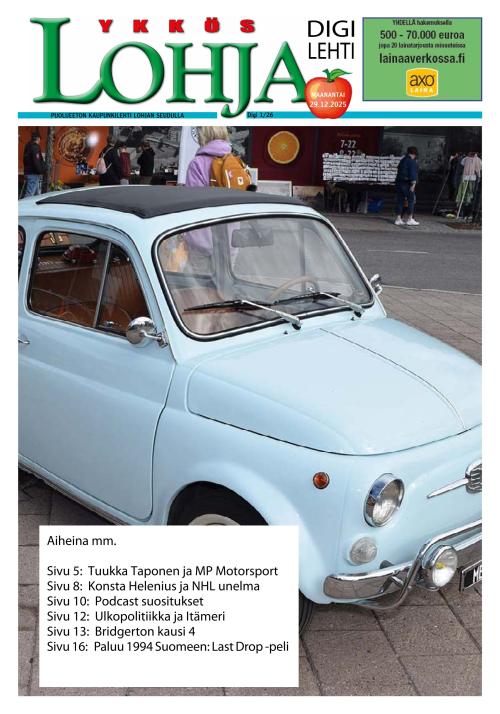 Kaupunkilehti Ykkös-Lohja 9/2026