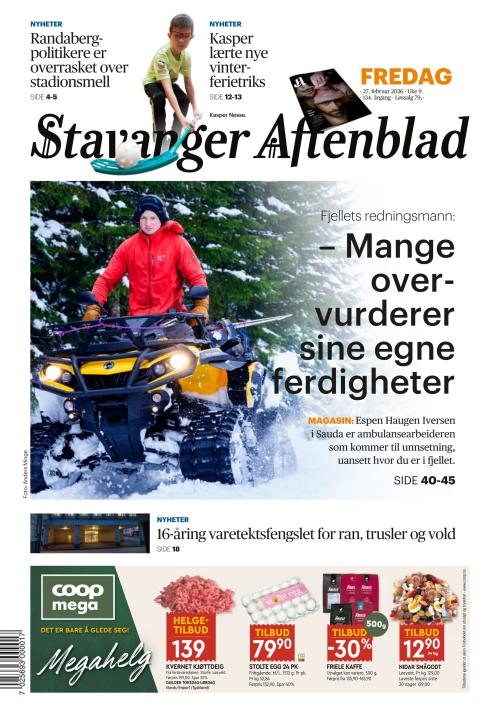 Stavanger Aftenblad 27.2.2026