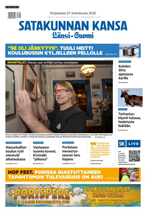 Satakunnan Kansa Länsi-Suomi 27.2.2026