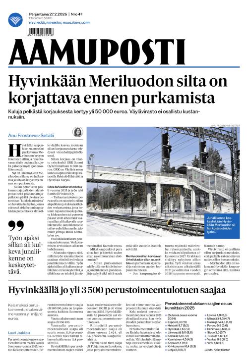 Aamuposti 27.2.2026