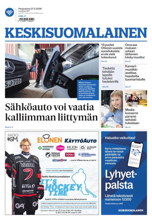 Keskisuomalainen 27.2.2026
