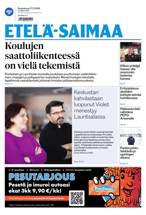 Etelä-Saimaa 27.2.2026