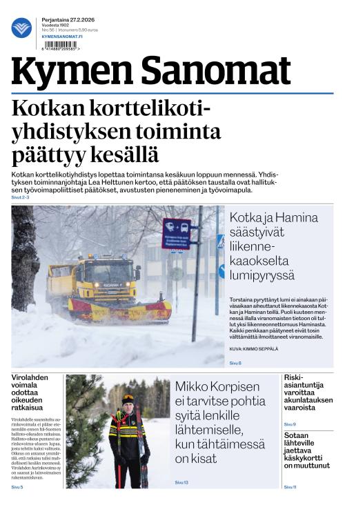 Kymen Sanomat 27.2.2026