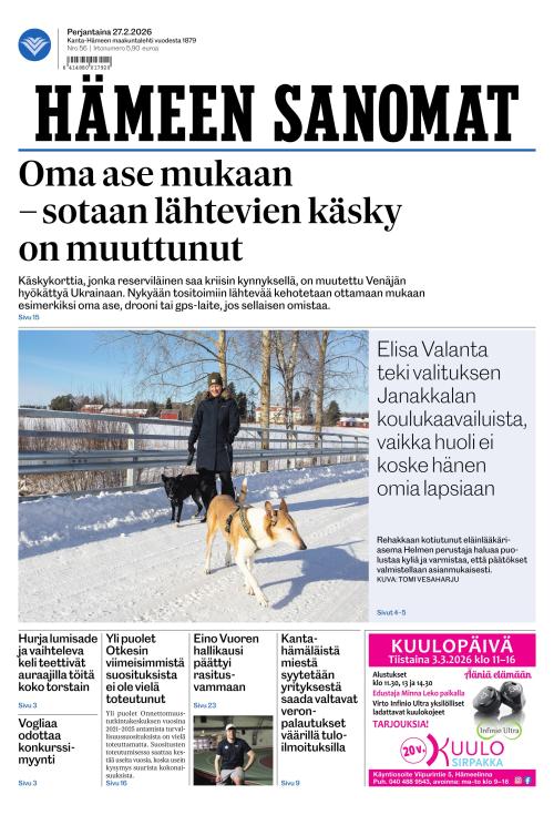 Hämeen Sanomat 27.2.2026