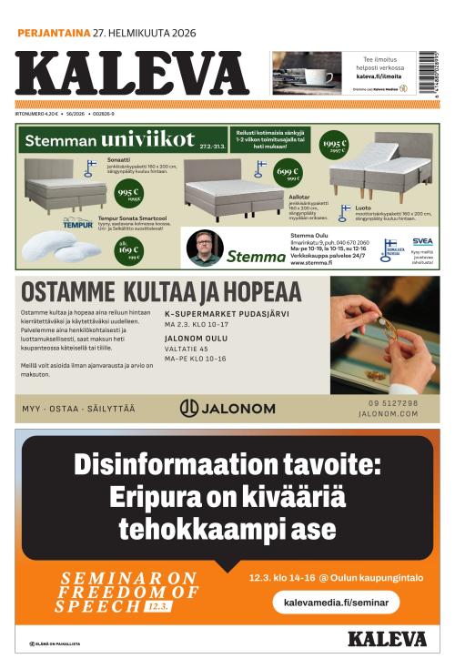 Kaleva 27.2.2026