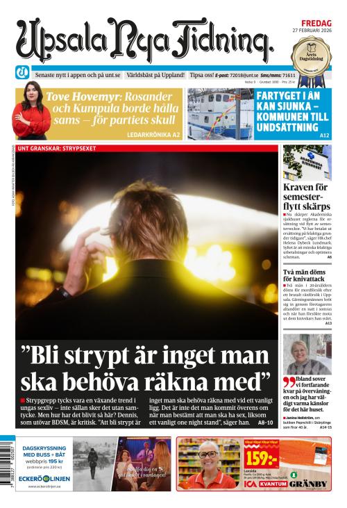 Upsala Nya Tidning 27.2.2026