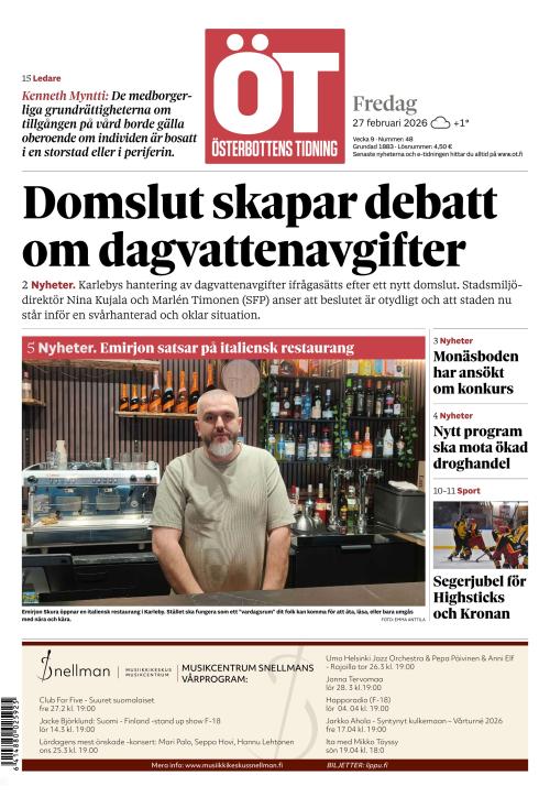 Österbottens Tidning 27.2.2026
