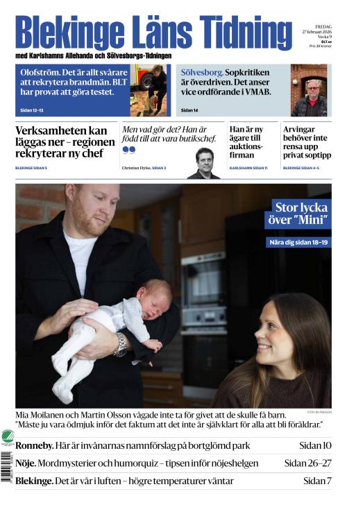 Blekinge Läns Tidning 27.2.2026