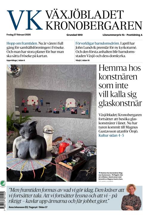 Växjöbladet Kronobergaren 27.2.2026
