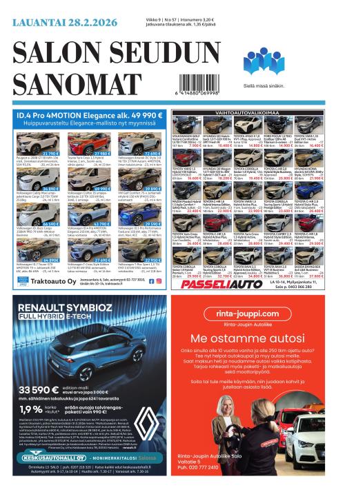 Salon Seudun Sanomat 28.2.2026