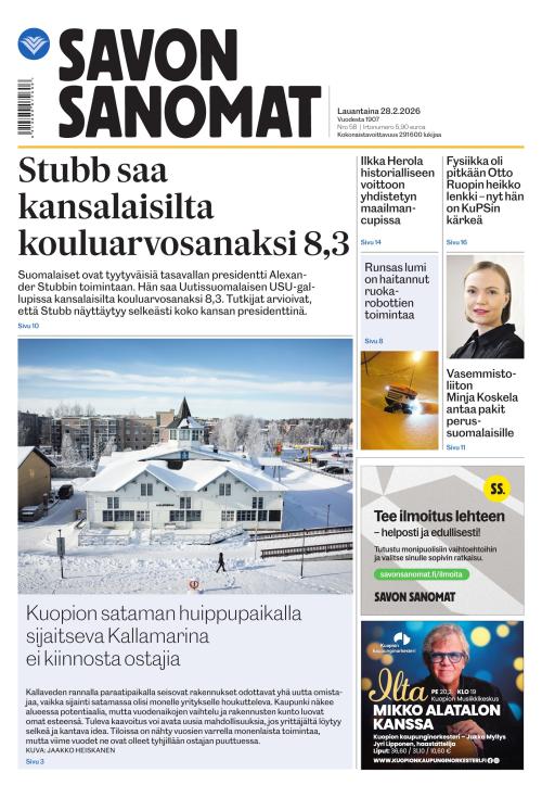 Savon Sanomat 28.2.2026