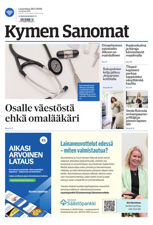 Kymen Sanomat 28.2.2026