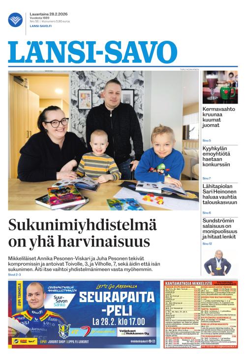Länsi-Savo 28.2.2026
