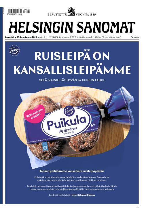 Helsingin Sanomat 28.2.2026