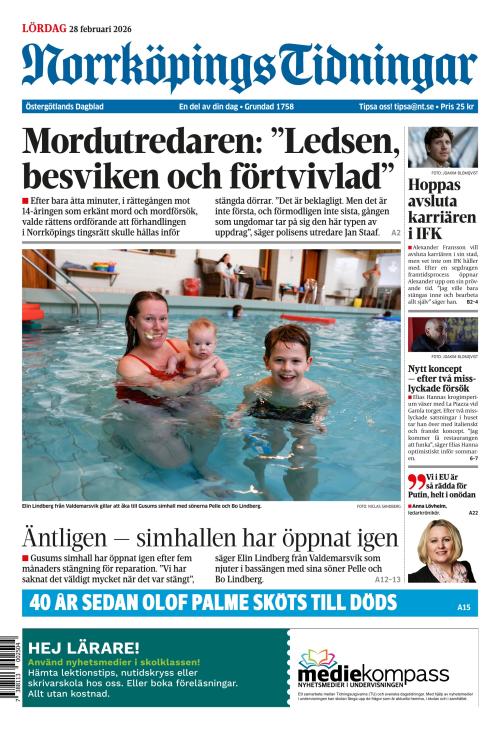 Norrköpings Tidningar 28.2.2026