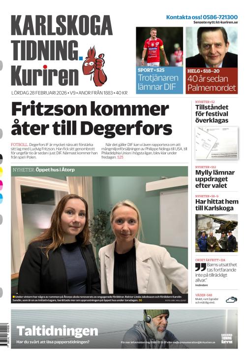 Karlskoga Tidning-Kuriren 28.2.2026