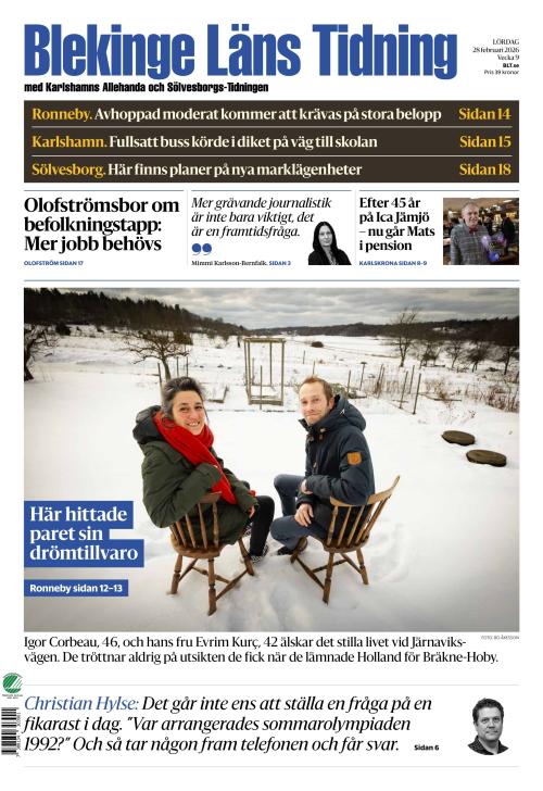 Blekinge Läns Tidning 28.2.2026