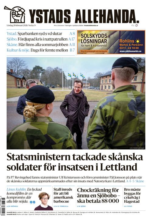 Ystads Allehanda 28.2.2026