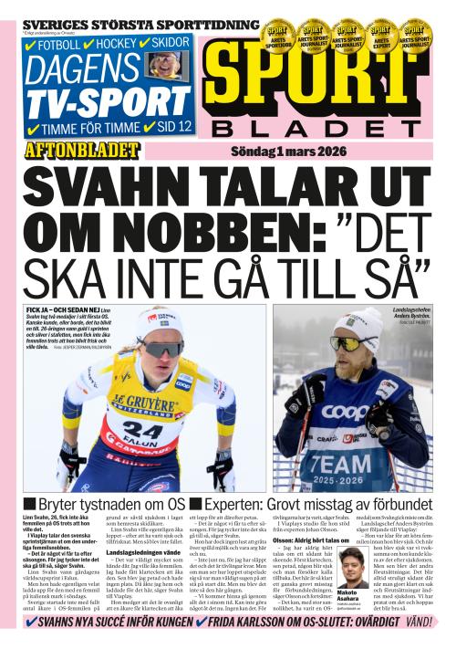 Aftonbladet Sportbladet 1.3.2026