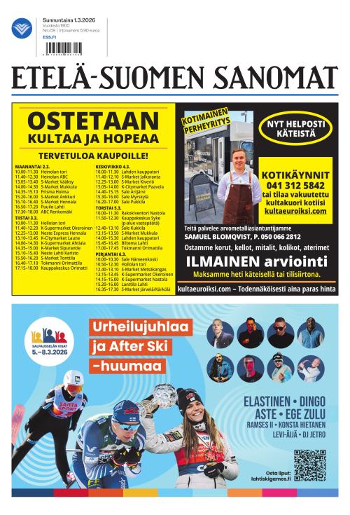 Etelä-Suomen Sanomat 1.3.2026