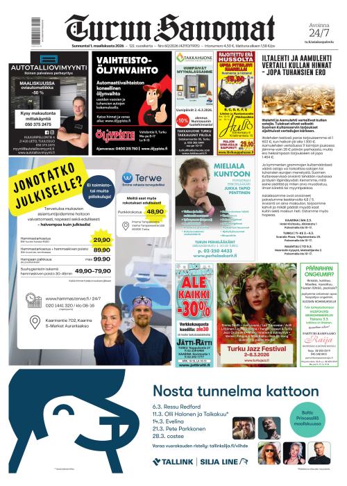 Turun Sanomat 1.3.2026