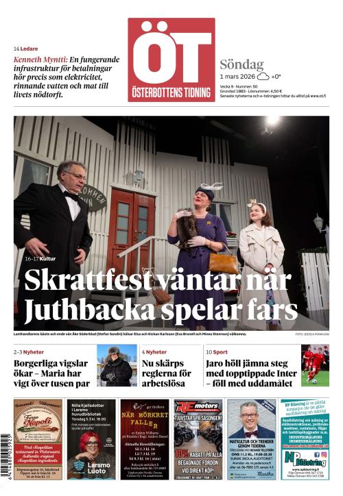 Österbottens Tidning 1.3.2026