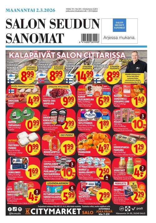 Salon Seudun Sanomat 2.3.2026