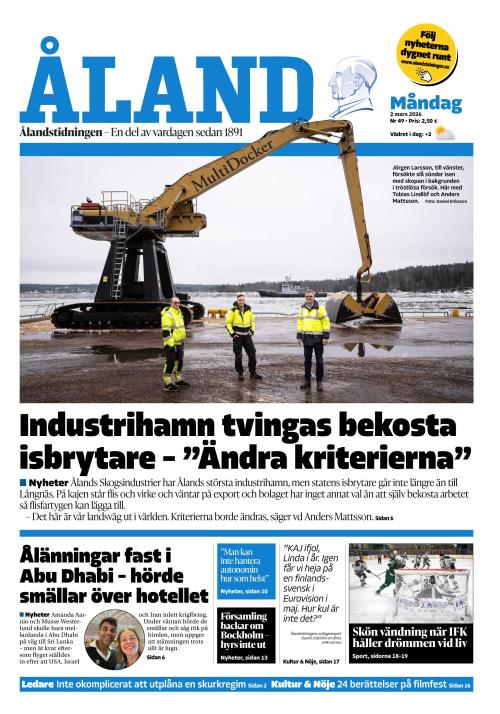Ålandstidningen 2.3.2026