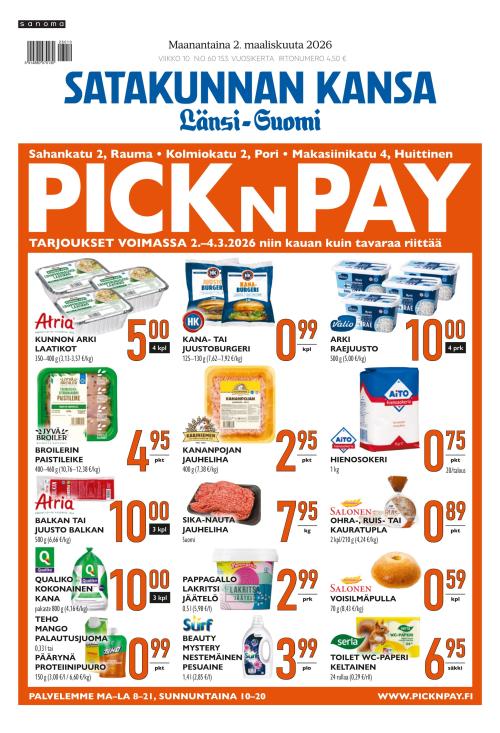 Satakunnan Kansa Länsi-Suomi 2.3.2026