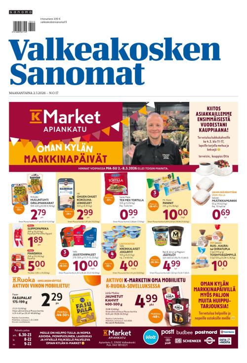 Valkeakosken Sanomat 2.3.2026