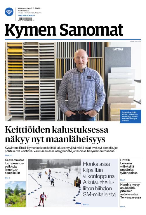 Kymen Sanomat 2.3.2026