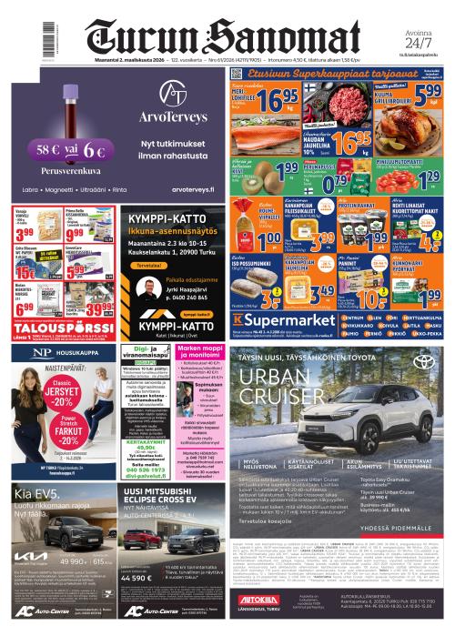 Turun Sanomat 2.3.2026
