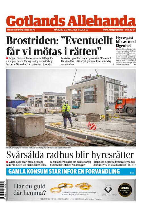 Gotlands Allehanda 2.3.2026