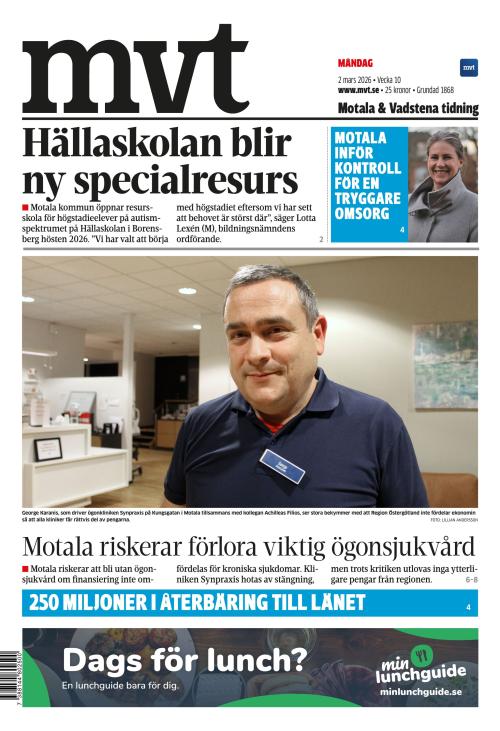 Motala Vadstena Tidning 2.3.2026