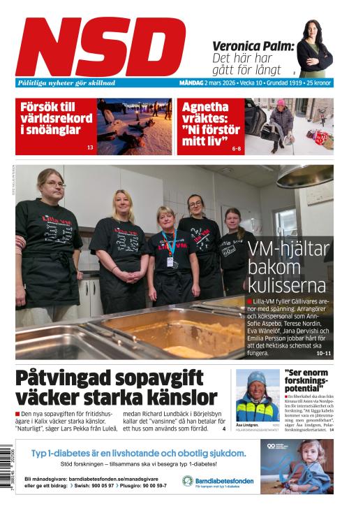 Norrländska Socialdemokraten 2.3.2026