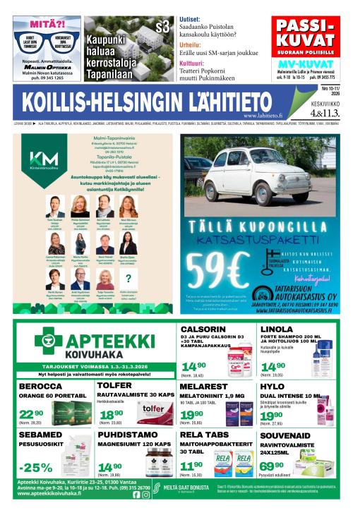 Koillis-Helsingin lähitieto 4.3.2026