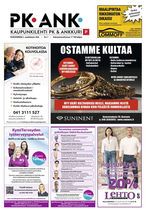 Kaupunkilehti Pohjois-Kymenlaakso 4.3.2026